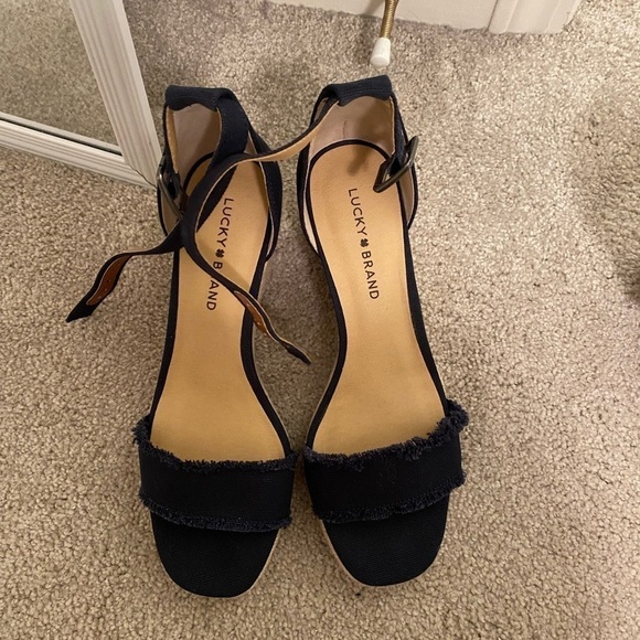 LUCKY Brand Navy Wedges - Picture 5 of 11